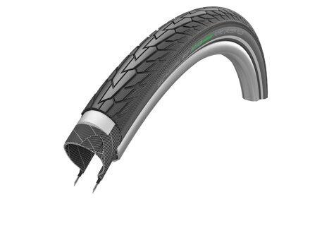 SCHWALBE Anvelopă ROAD CRUISER PLUS (37-622) 28x1.40 700x35C Active 50EPI PunctureGuard 715g Reflex Verde 